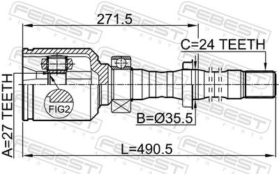 Joint Kit, drive shaft 0111-ACA31RH