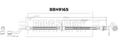 спирачен маркуч BORG & BECK BBH9165