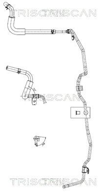 хидравличен маркуч, кормилно управление TRISCAN 8516 43010
