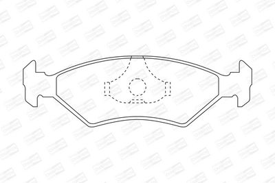 BREMSBELAGSATZ SCHEIBENBREMSE CHAMPION 571536CH 1