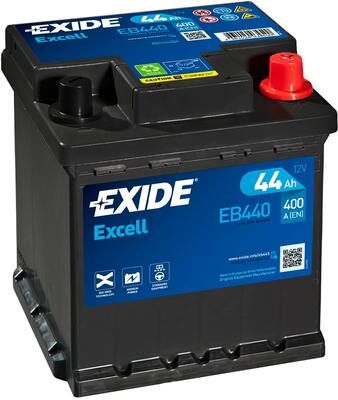 Стартерная аккумуляторная батарея EXIDE EB440 для FIAT 500