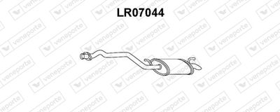 VENEPORTE LR07044 Глушитель выхлопных газов  для LAND ROVER RANGE ROVER II (P38A) 2.5 D 4x4