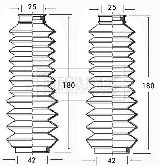 Bellow Kit, steering Borg & Beck BSG3106