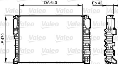 Radiator, engine cooling 732855