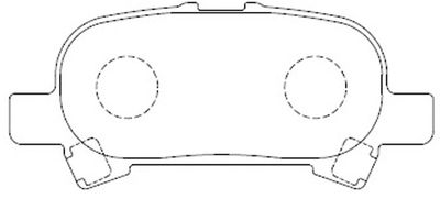 Комплект тормозных колодок, дисковый тормоз FIT FP0828 для TOYOTA AVALON