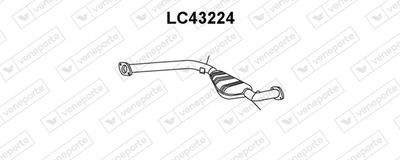 Предглушитель выхлопных газов VENEPORTE LC43224 для LANCIA KAPPA