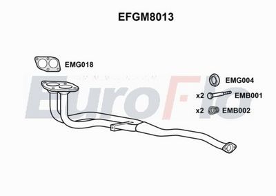 EuroFlo Exhaust Pipe EFGM8013