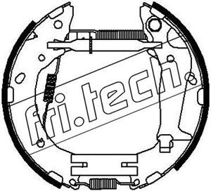 fri.tech. 16360 Ремкомплект барабанных колодок  для HYUNDAI GETZ (Хендай Гетз)