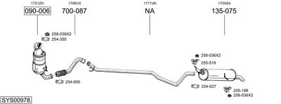 SISTEM DE ESAPAMENT BOSAL SYS00978