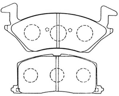 Комплект тормозных колодок, дисковый тормоз FIT FP1049 для TOYOTA STARLET