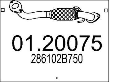 Rura wydechowa MTS 01.20075