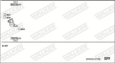 Изпускателна система WALKER BWK031672B