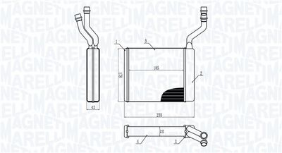 MAGNETI MARELLI Wärmetauscher, Innenraumheizung
