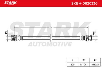 спирачен маркуч STARK SKBH-0820330