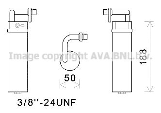 Осушитель, кондиционер AVA QUALITY COOLING DND282 для NISSAN QASHQAI