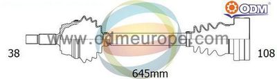 Приводной вал Multiparts 18-215200 для VW MULTIVAN