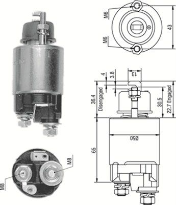MAGNETI MARELLI Solenoidinis jungiklis, starteris