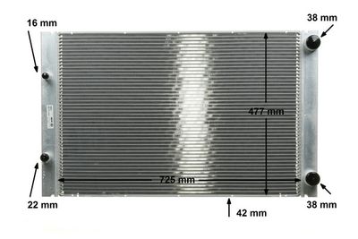 RADIATOR RACIRE MOTOR MAHLE CR576000P 12