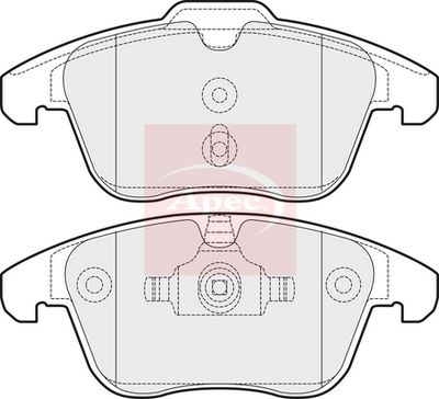 APEC Brake Pad Set, disc brake PAD1503