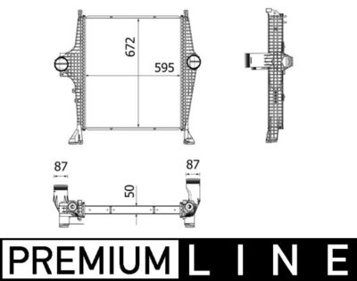 Intercooler, compresor MAHLE 3690000064