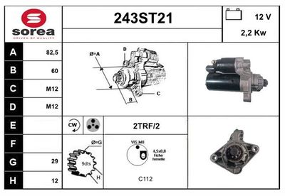 STARTCAR 243ST21 Стартер для VW TOUAREG (7LA, 7L6, 7L7) 2.5 R5 TDI STARTCAR 243ST21 Стартер для VW TOUAREG (7LA, 7L6, 7L7) 2.5 R5 TDI