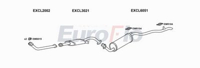 EuroFlo Exhaust System CLSHO25D 3001B