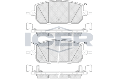 Комплект тормозных колодок, дисковый тормоз ICER 182433 для MAZDA MX-30