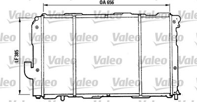 VALEO 810990 Радиатор охлаждения двигателя  для FIAT CROMA (Фиат Крома)