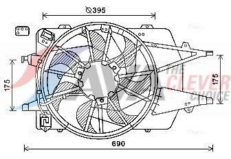 VENTILATOR RADIATOR AVA Clever Choice FD7577