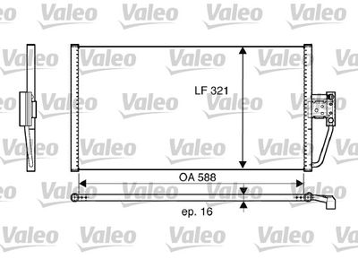 VALEO 817561 Радіатор кондиціонера для BMW (Бмв)