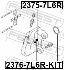 Repair Kit, brake caliper 2375-7L6R