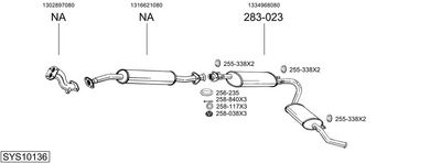 SISTEM DE ESAPAMENT BOSAL SYS10136