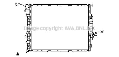 Радиатор, охлаждение двигателя AVA QUALITY COOLING BW2274 для BMW X5