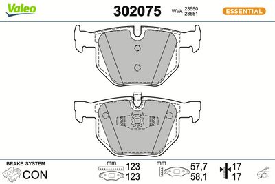 BREMSBELAGSATZ SCHEIBENBREMSE