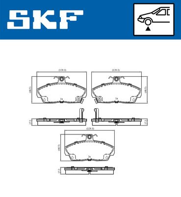 Brake Pad Set, disc brake VKBP 80577 A