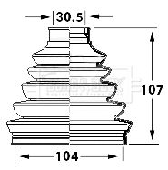 Bellow, drive shaft Borg & Beck BCB6116