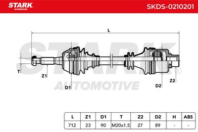 полуоска STARK SKDS-0210201