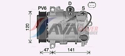 KOMPRESSOR KLIMAANLAGE AVA Clever Choice JEAK086 2