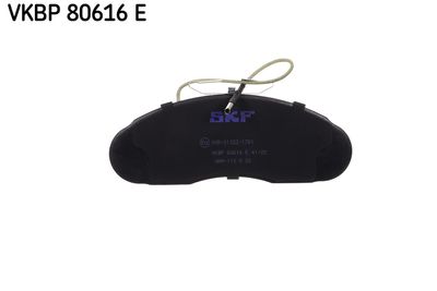 Комплект тормозных колодок, дисковый тормоз SKF VKBP 80616 E для OPEL ARENA