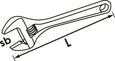 Vigor - Nastaviteľný kľúč L-250m
