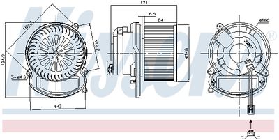 VENTILATOR HABITACLU NISSENS 87504 5