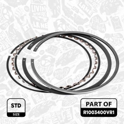 SET SEGMENTI PISTON ET ENGINETEAM R1003400VR1 1