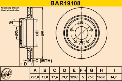 DISC FRANA BARUM BAR19108