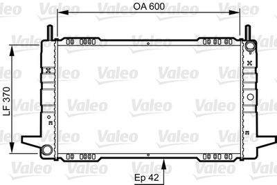 VALEO 730563 Радіатор охолодження двигуна для FORD (Форд)