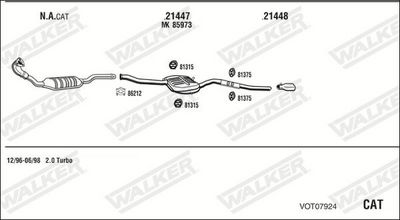 Изпускателна система WALKER VOT07924