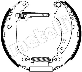 METELLI 51-0093 Ремкомплект барабанных колодок  для PEUGEOT 206 (Пежо 206)