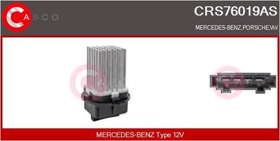 Odpor, vnitřní tlakový ventilátor CASCO CRS76019AS