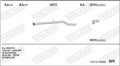 Изпускателна система WALKER VOK107466BB