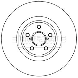 BORG & BECK BBD5971S Тормозные диски  для LEXUS IS (Лексус Ис)