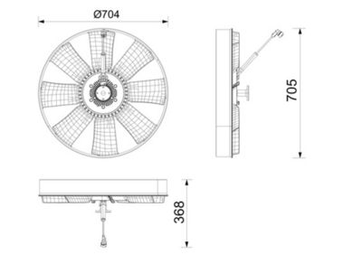 Sidur, radiaatoriventilaator